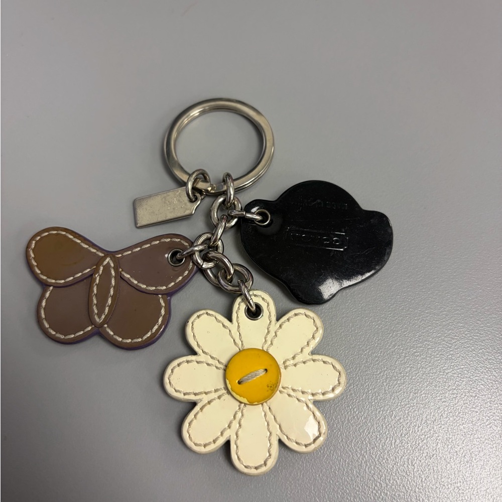 Rare Coach Butterfly, Flower and Ladybug Keychain - Picture 5 of 5